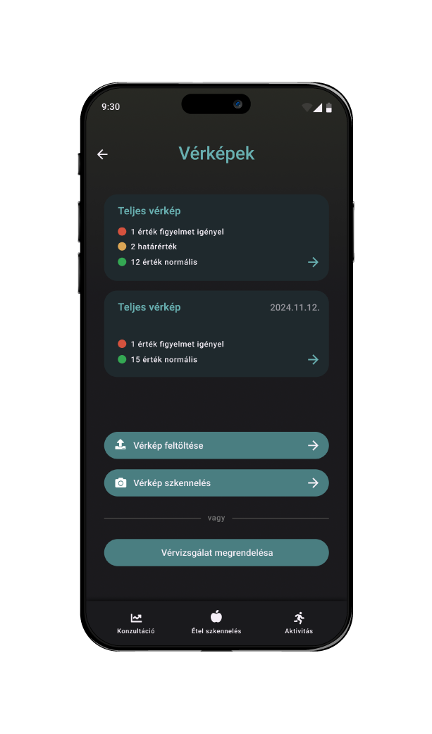 Vérkép és leletek AI értékelése